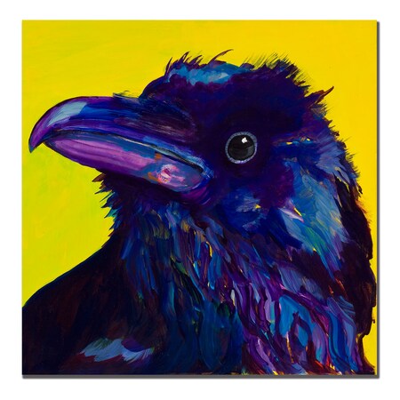 Trademark Fine Art Pat Saunders-White 'Corvus' Canvas Art, 18x18 PS024-C1818GG